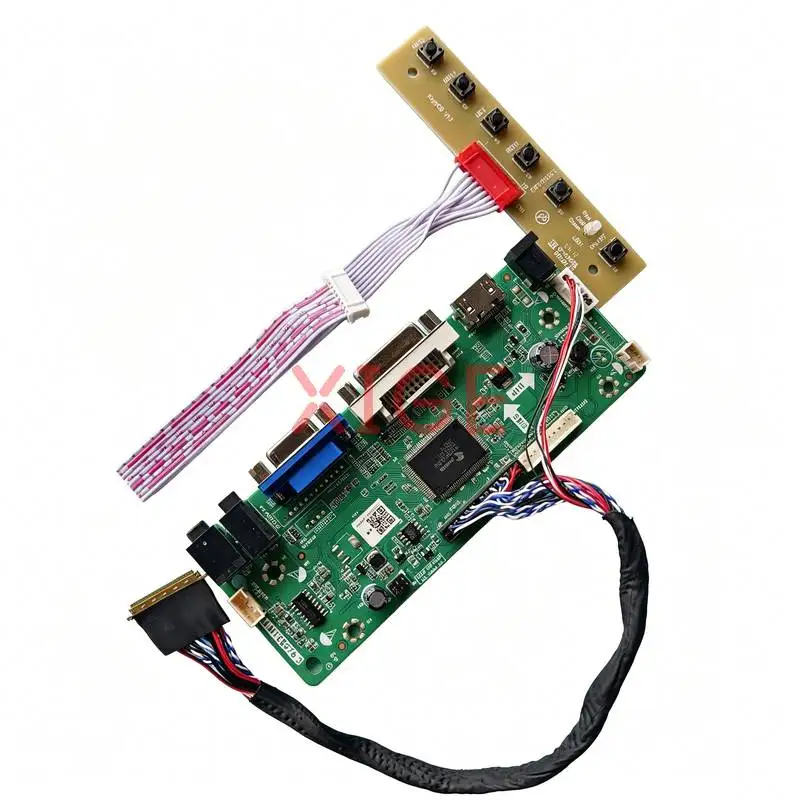 Drive Controller Board Fit LP156WHB LP156WH9 LP156WHA LP156WHU HDMI+DVI+VGA 40 Pin LVDS Monitor Screen 1366x768 1366*768 DIY Kit