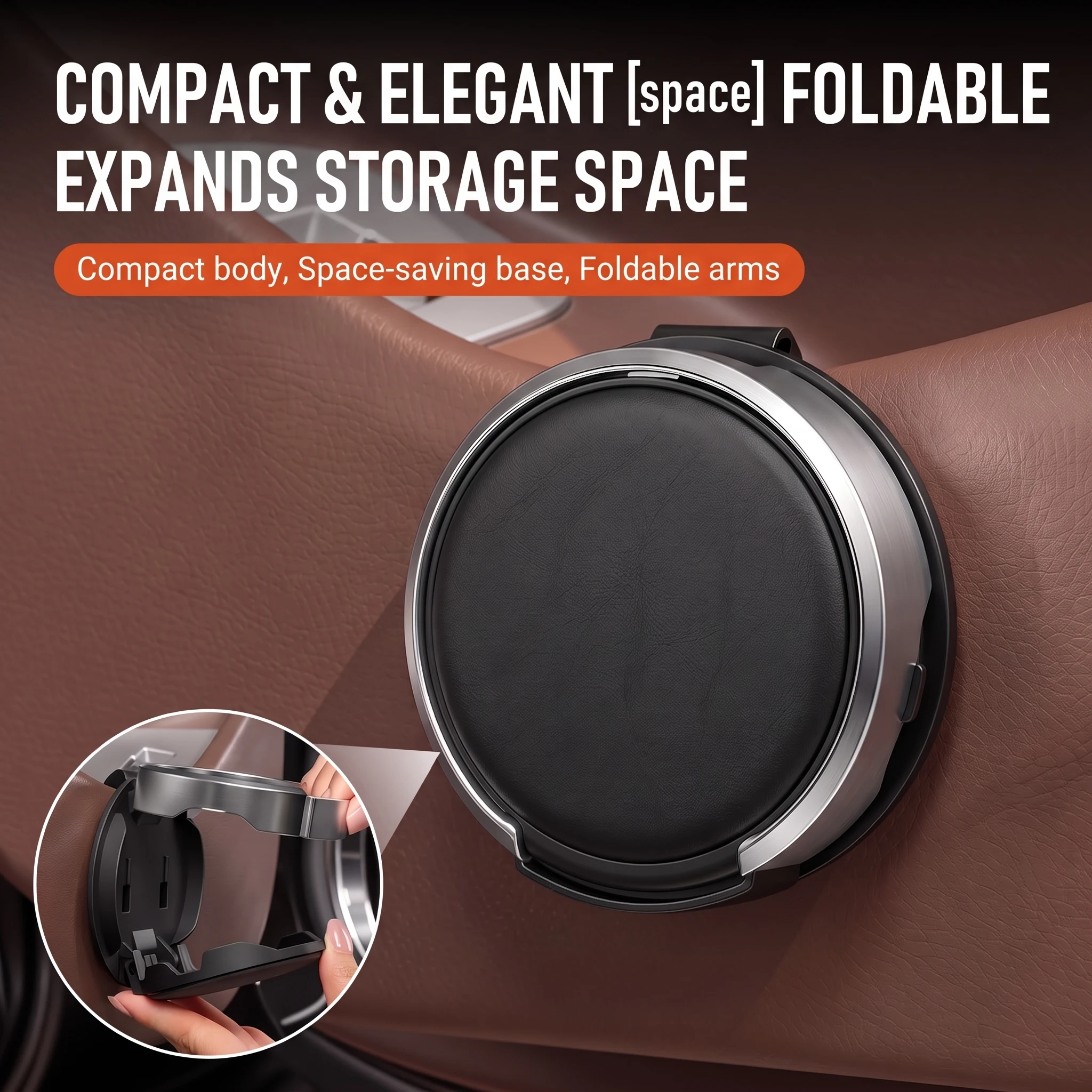 4PCS Foldable Car Door Cup Holder, Clip on Drink Holder for Vehicles Car Cup Holder Cup Holder for Car Fits Water Bottles & Mugs