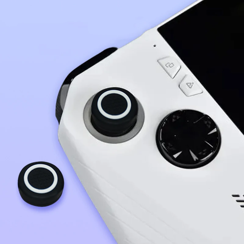 4 sztuki silikonowy Joystick nakładki na przyciski ochraniacz Rocker osłona przycisku nasadki do deck parowy i akcesoria konsola do gier ROG Ally