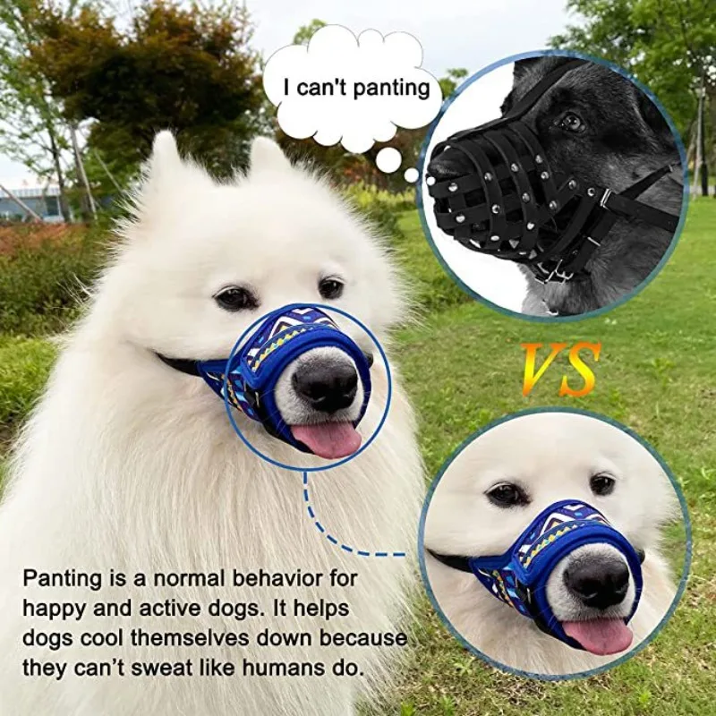 

Bite Proof Dog Muzzle Long Snout Dogs Anti Scavenging Adjustable Breathable Pet Mask Small Medium Large Sizes Stock