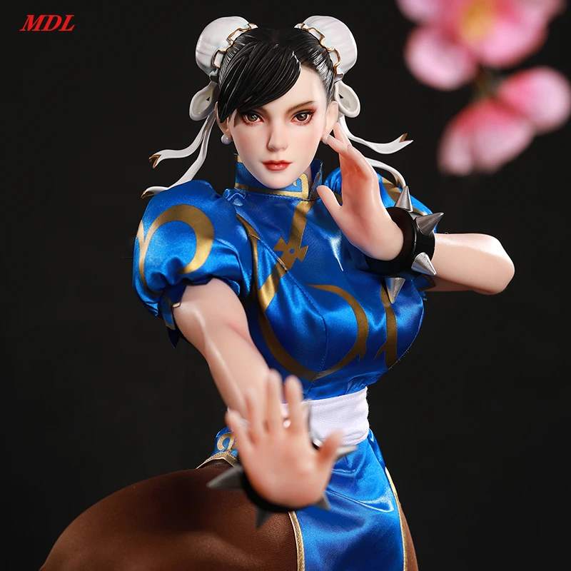 Cartoon Anime Boneca com Articulação de Liga Ajustável, BJD Anime Envolto, Boneca Chunli, Corpo De Silicone, Cabeça De Resina, MDL, 64cm