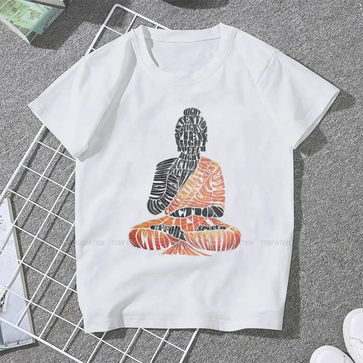 Eightfold Hip Hop TShirt  Buddha  Oriental Mysterious Culture Style Casual T Shirt Women Short Sleeve Special Gift Clothes