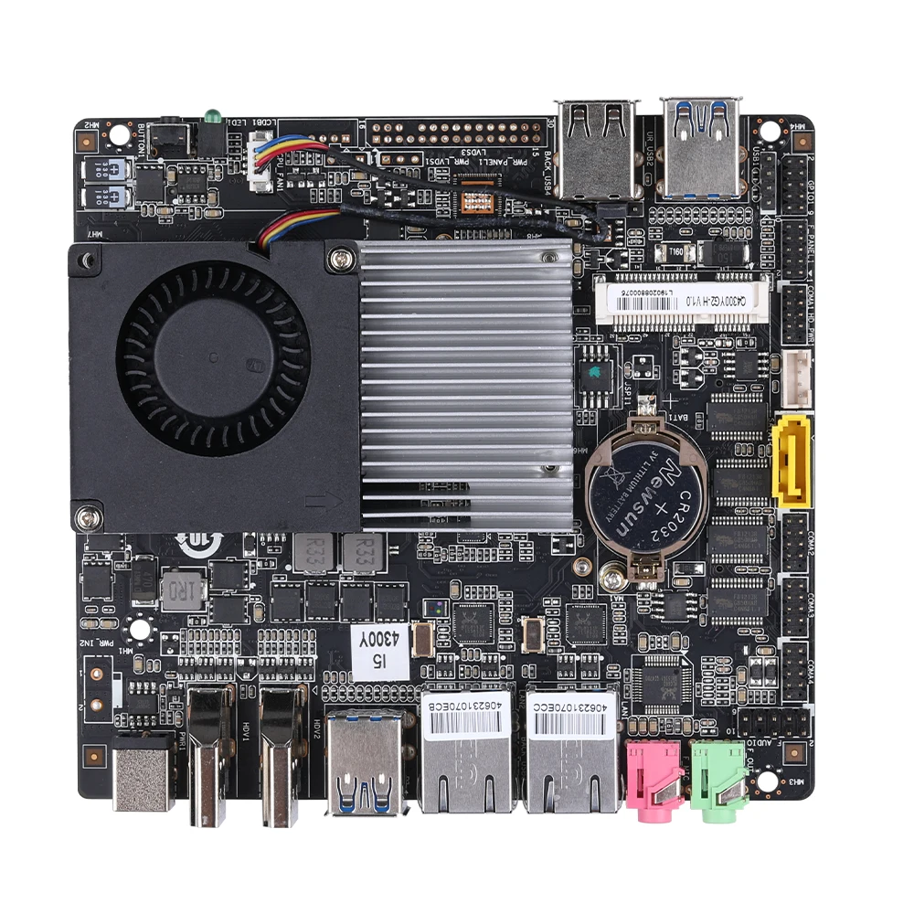 Qotom Mini ITX Motherboard MB2U246-0500 With 4th/5th Gen Intel Processor Celeron Core i3 i5 i7 Dual LAN TDP 15W