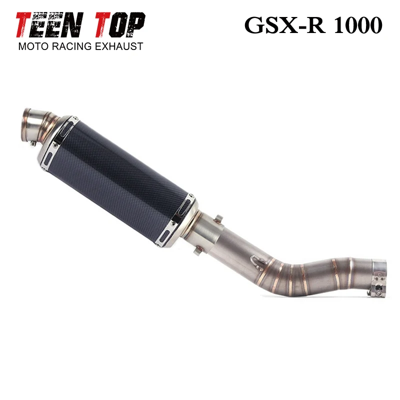 

GSXR1000 Slip-On Exhaust For SUZUKI GSX-R 1000 Middle Pipe Link Exhaust Muffler DB Killer 05-06 51mm Motorcycle Elbow Silencieux