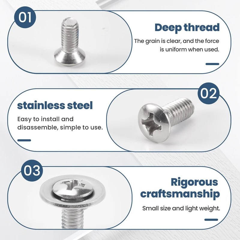 Snowboard Binding Screw Set Include 4 Pieces Snowboard Mounting Screws And 4 Pieces Snowboarding Screw Washers