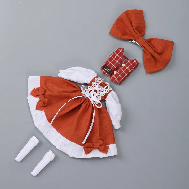 

BJD Doll Clothes British Style Ob24 and Ob22 Dress Up Skirts