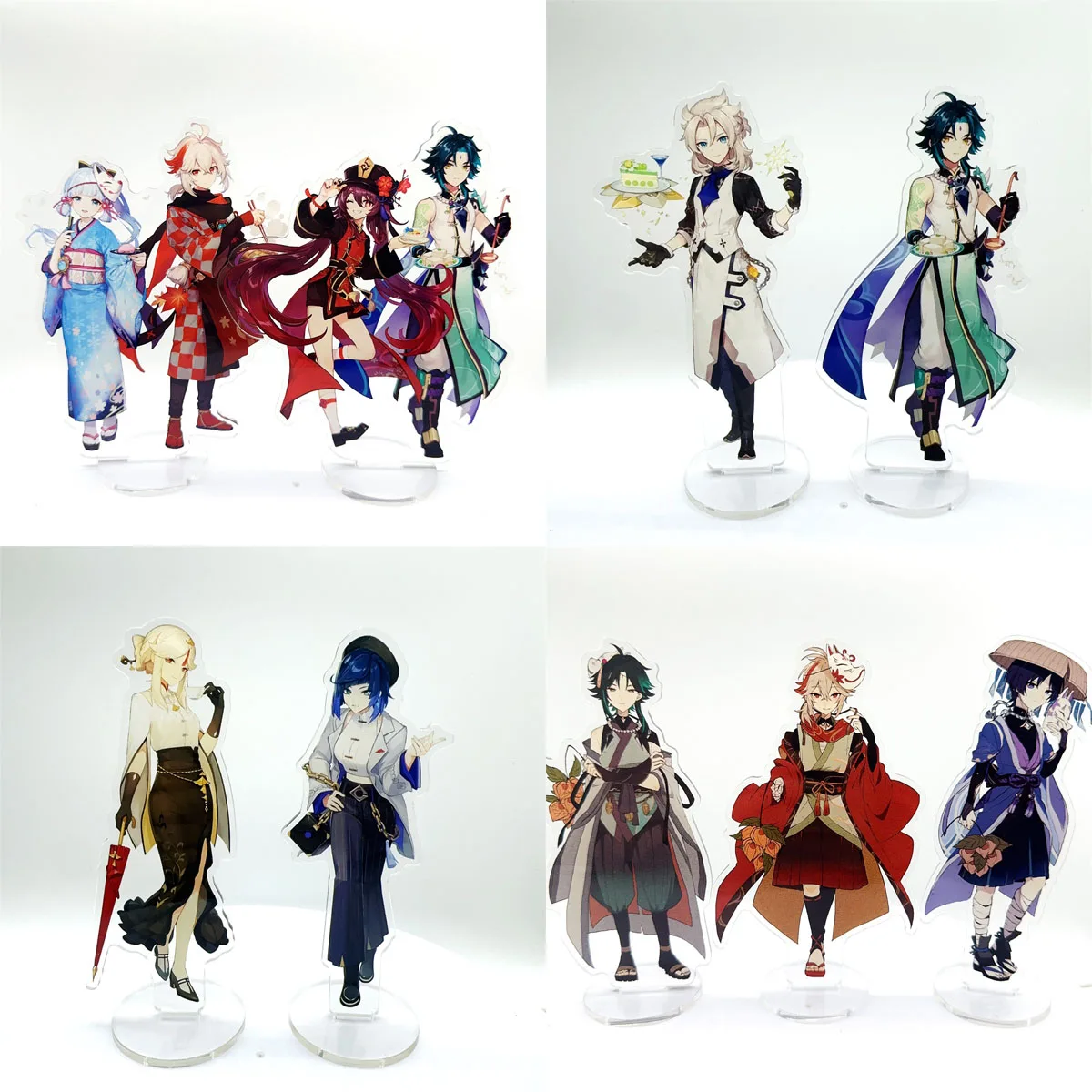 Genshin Impact Anime Figure Acrylic Stand Kaedehara Kazuha Xiao Model Plate 1pc Desk Decor Standing Sign Game Fans Gifts Key