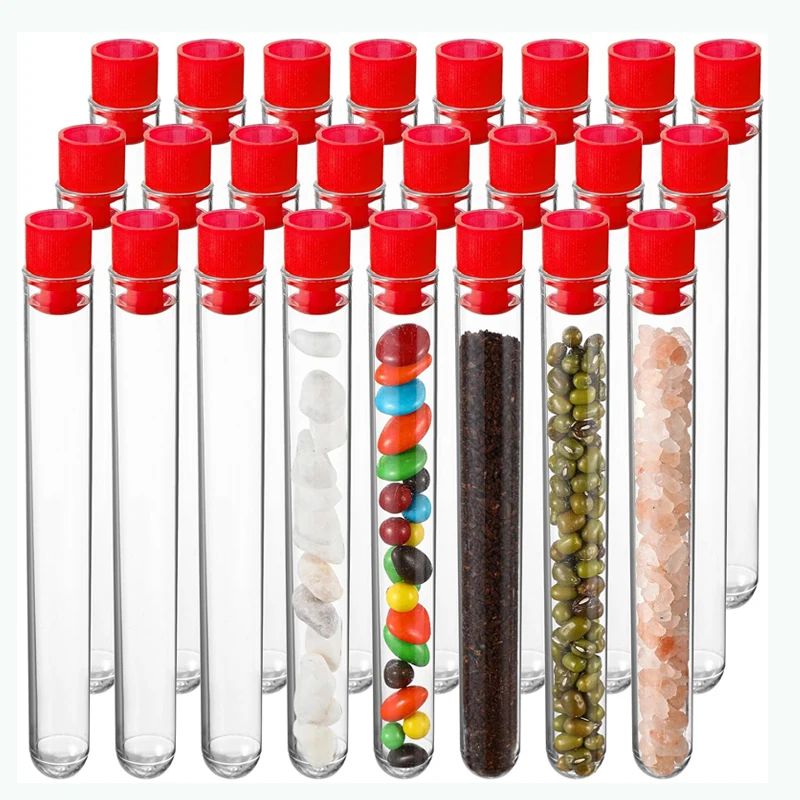 15 ml Hartplastik-Reagenzglas mit Deckel, 16 x 150 mm, Schullaborzubehör, 20 Stück – Detail 1