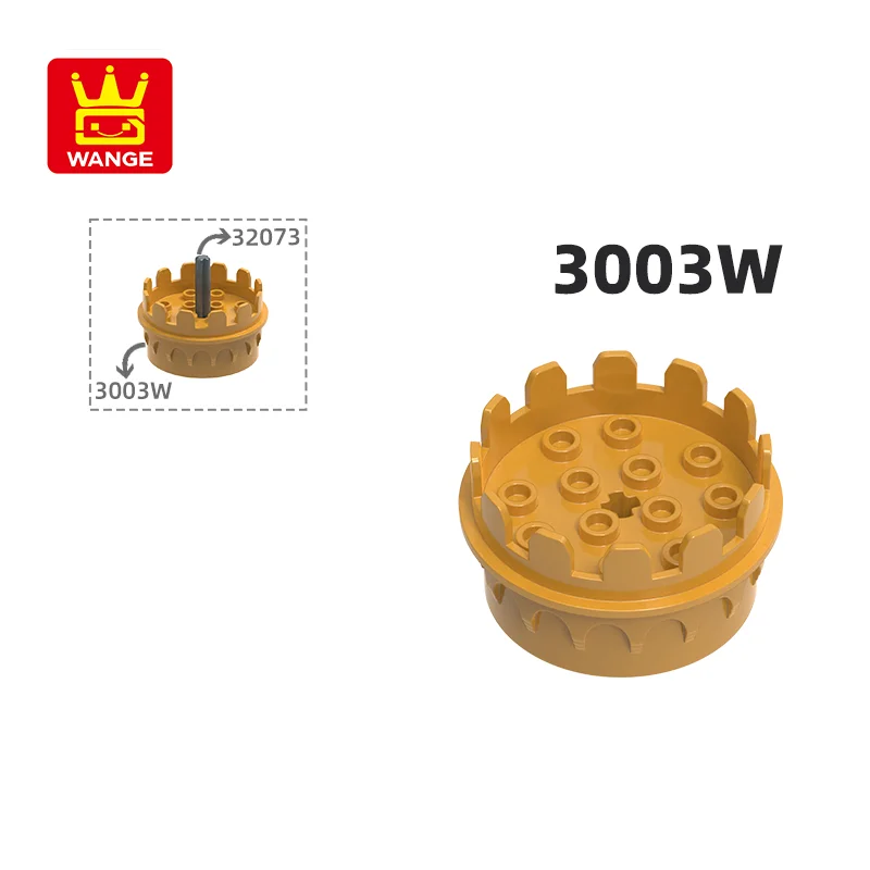 

WANGE 3003 Вт 100 г/16 шт. 3X3X3 большой кружевной рукав блок Moc цвет совместимый с кирпичом DIY Детская игрушка детали в сборе