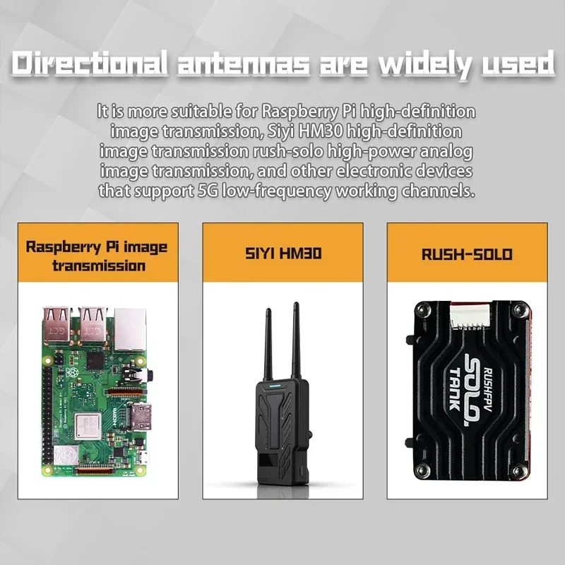 Maple Wireless Directional Antenna AAT/Manual 21dBi High Gain 5.5GHz FPV Antenna Amplifier 5180-5800MHz for HM30 SOLO VTX RC