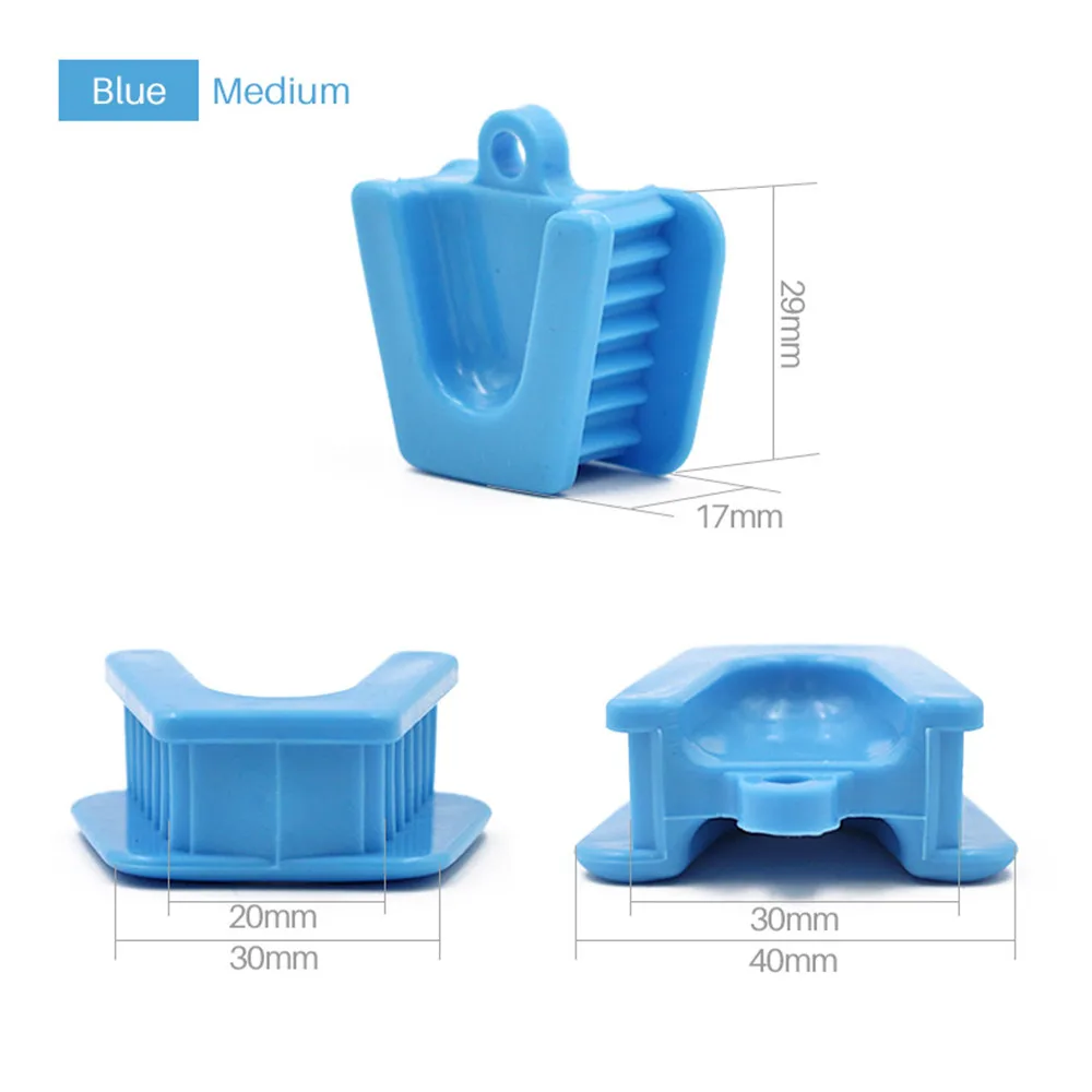 3pcs/Set Dental Silicone Occlusal Pad Teeth Prop Bite Block Rubber Opener Retractor L M S Size Dentistry Tools Materials