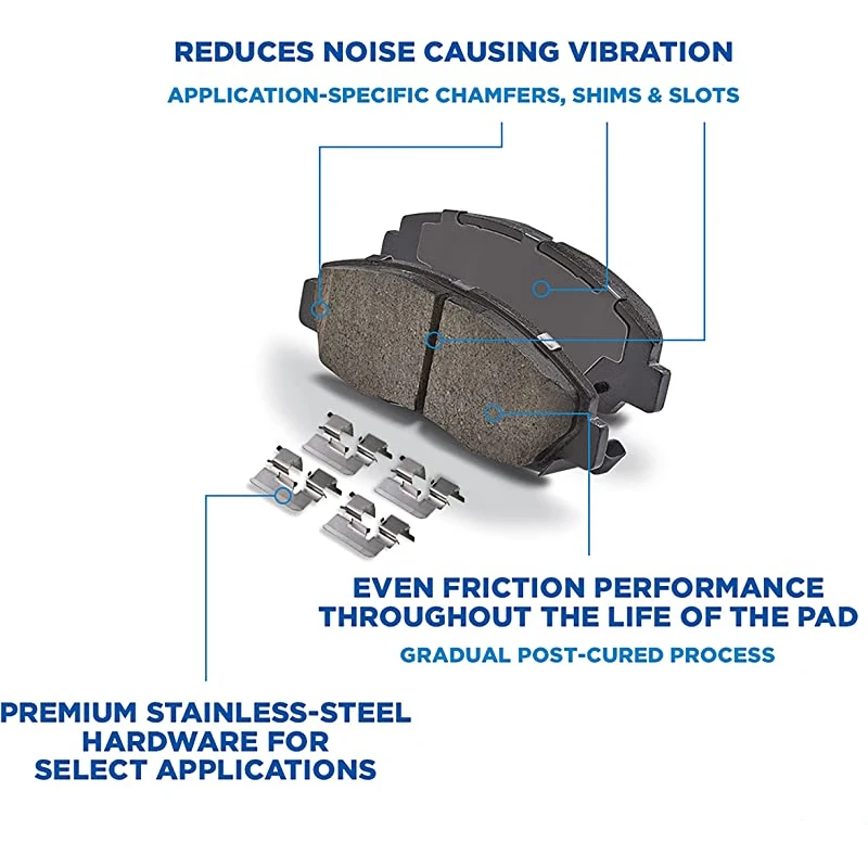 THREEON Quick Stop Rear Brake Pads For Chevrolet Captiva WULING ALMAZ MG Hector 1.5T 1.8L 2018- TO1201 23904739