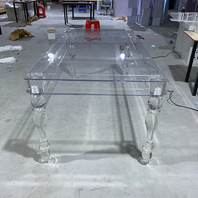 Wedding Modern Clear decorate acrylic table Acrylic Bridal table / acrylic Sweetheart