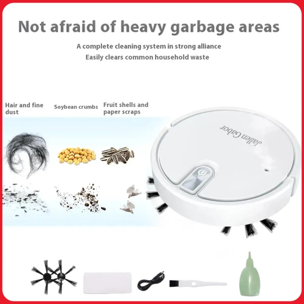 

Smart Robot Vacuum Cleaner 5-in-1 Robot Vacuum and Mop with Rubber Brush for Pet Hair Carpets and More