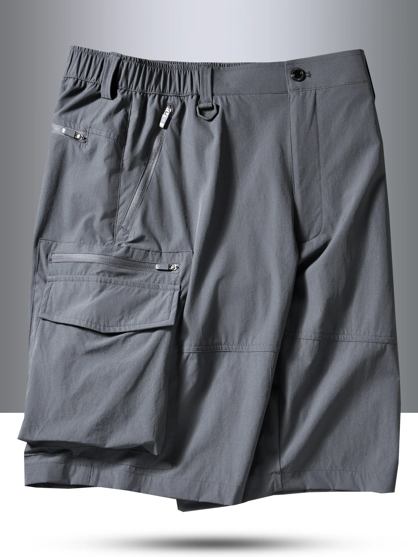 

Loose Fit Thin Zipper Multiple kets Workwear orts Men Summer Qui Dry Sports Casual Pants Loose Five-Quarter Length