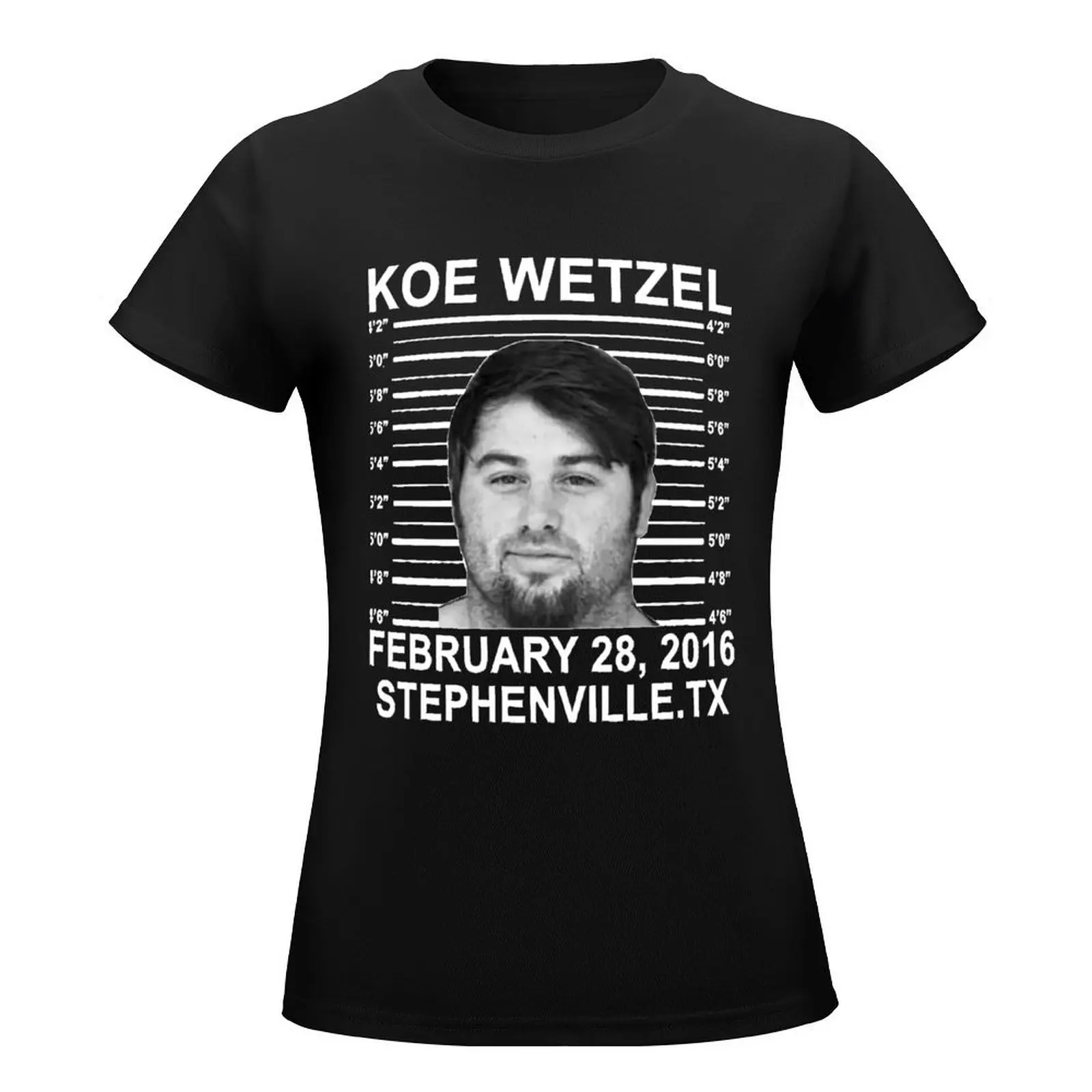 Koe wetzel feb 28 2016 wasted T-Shirt funnys tees tops blacks korean Women's clothes