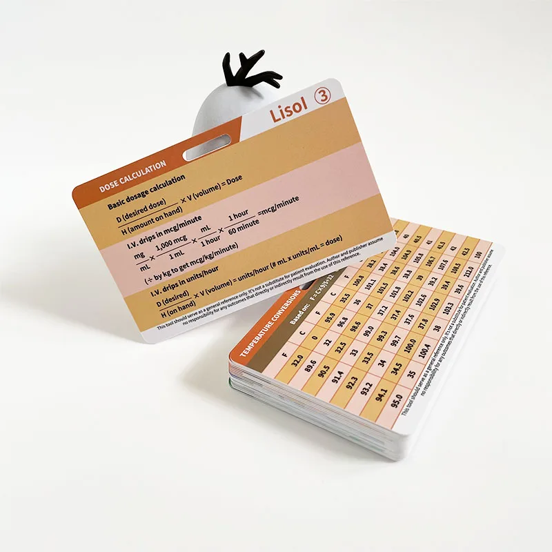 Custom factory price high quality printing plastic waterproof pocket nurse reference ID badge cards