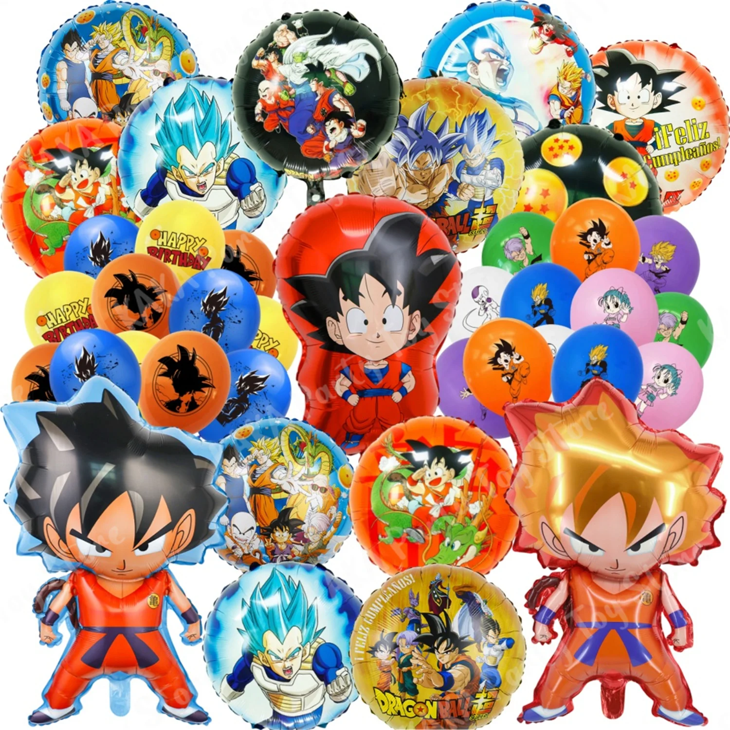 Dragon Ball Birthday Party Decoration Son Goku Balloons Decor Tableware Paper Plates Napkin Cup Party Supplies Toys for Boy Gift