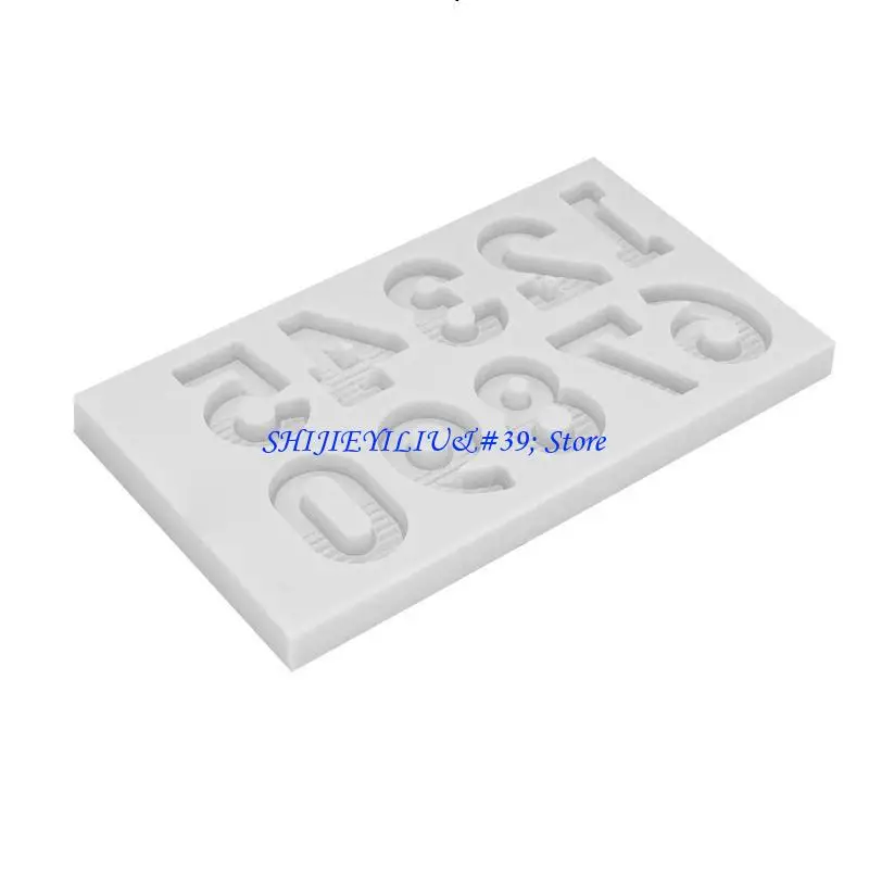 E21F Letter Silicone Mold DIY Earring Necklace Keychain Pendant Molds Alphabetss