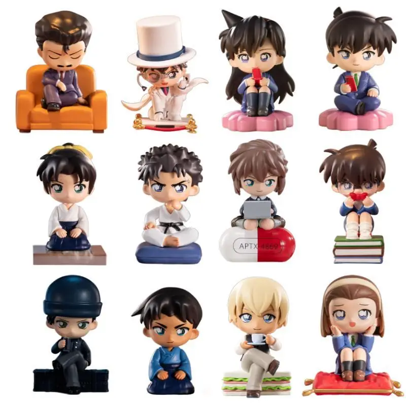 

Detective Conan Classic Character Blind Box Series Collection Anime Figure Kudo Shinichi Phantom Thief Kidd Toru Amuro Model Toy