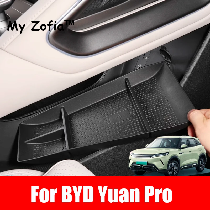 

For BYD Yuan Pro Yuan UP EV 2024 2025 Car Styling Center Control Lower Storage Box Interior Modificaiton Auto Accessories