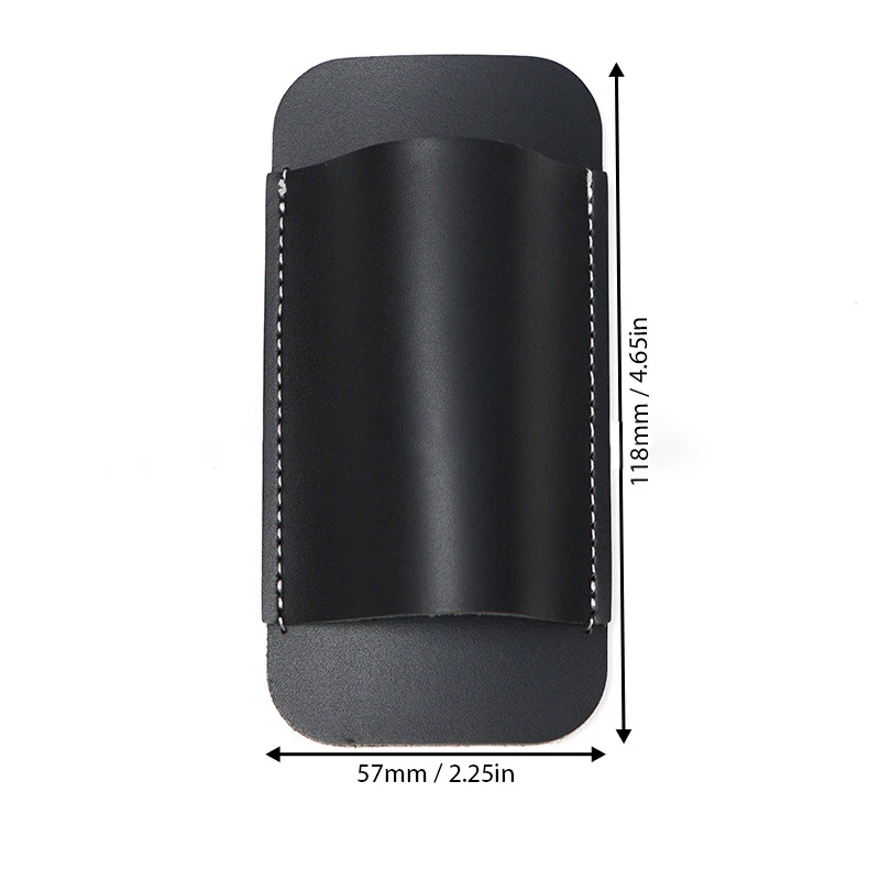 Folding Knife Sheath, Outdoor Waist Hanging Knife Pouch, 5-Inch Portable Leather Case For Knife Storage & Protection view 6