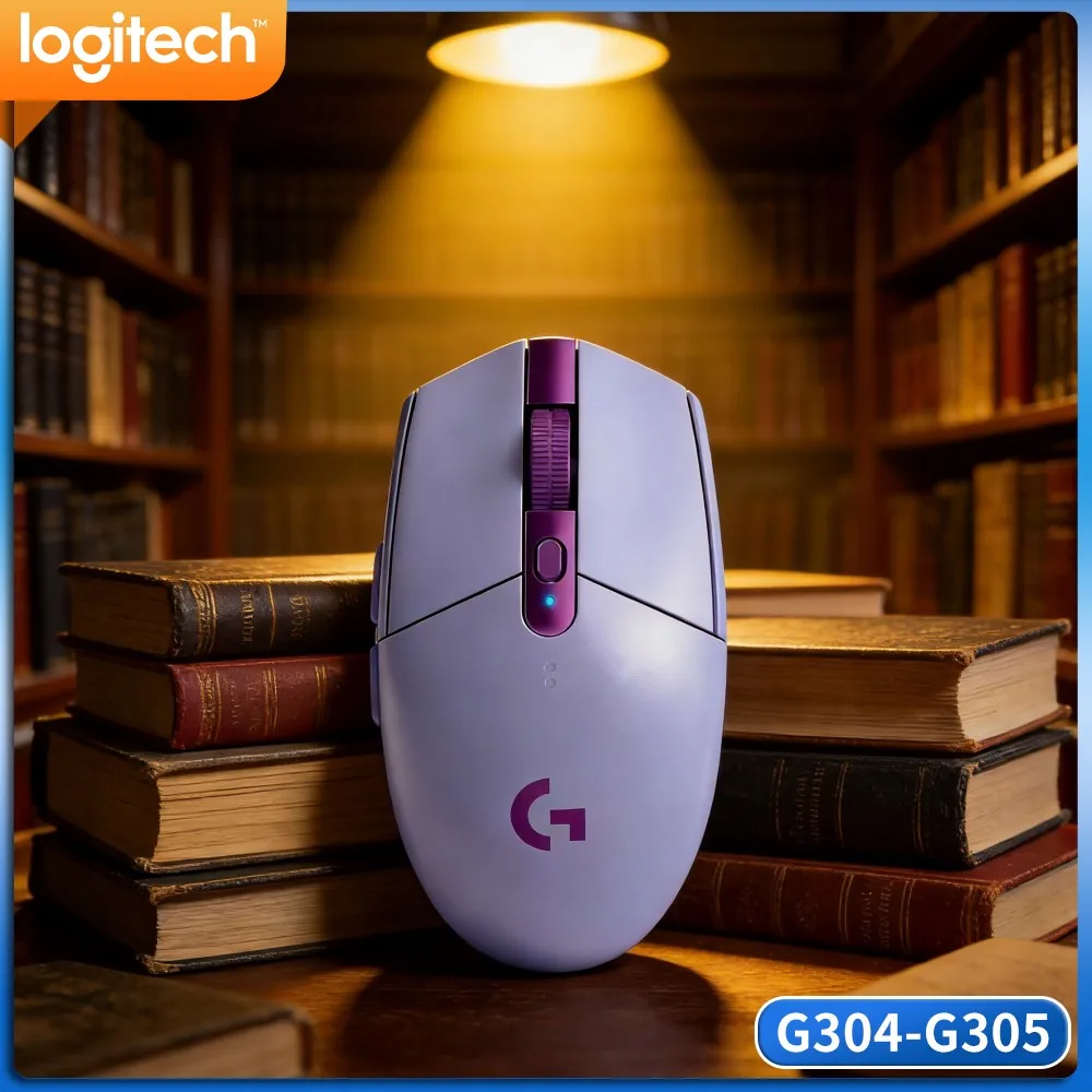 Wireless Gaming Mouse Logitech G305, 12000 DPI HERO, 6 Programmable Buttons, 250Hr Battery, 99G, PC Mac Laptop Gamers