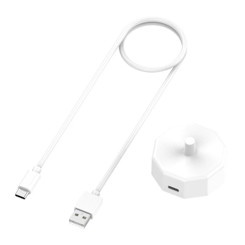 Base cargador puerto USB C para Cepillo dientes eléctrico Cable carga rápida