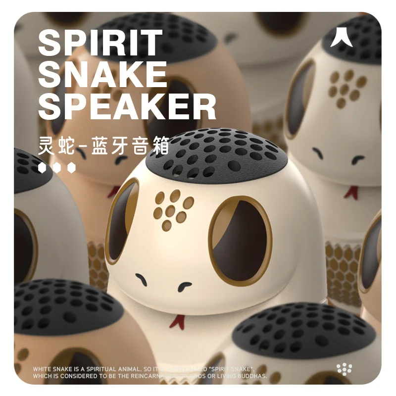 New Cartoon Anime Small Speaker Bluetooth Speaker Spirit Snake New Wireless Gift Mini Small High Sound Quality Portable CuteGift