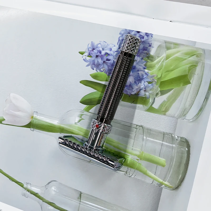 2026 Yaqi New Arrival！Adjustable Final Cut OC Gunmetal Men's Safety Razor Classic Double Edge Shaving Razor High Quality view 5