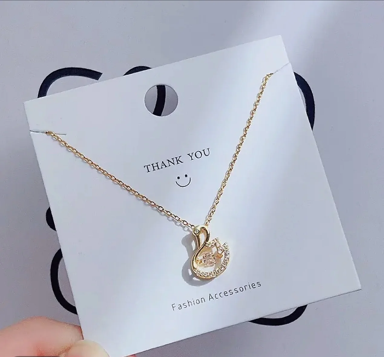 

Titanium Steel Necklace, Dynamic Swan Necklace, New Women's Fashion, Versatile, Light Luxury, Internet Celebrity Titanium Steel