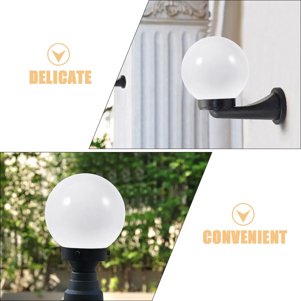 

Lamp Shade Accessories Light Covers Garden Outdoor Decor Fence Lampshade Decorative White Acrylic Patio
