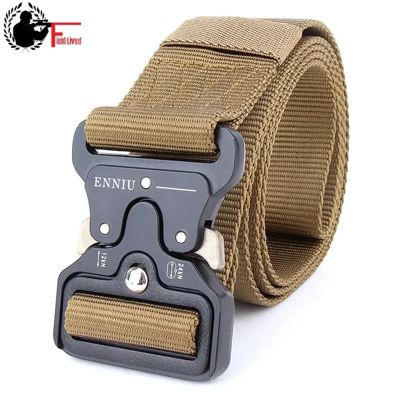 SWAT Military Equipment Knock Off Army Belt Men Heavy Duty US Soldier Combat Tactical Belt Buckle Male Sturdy Nylon Waistband