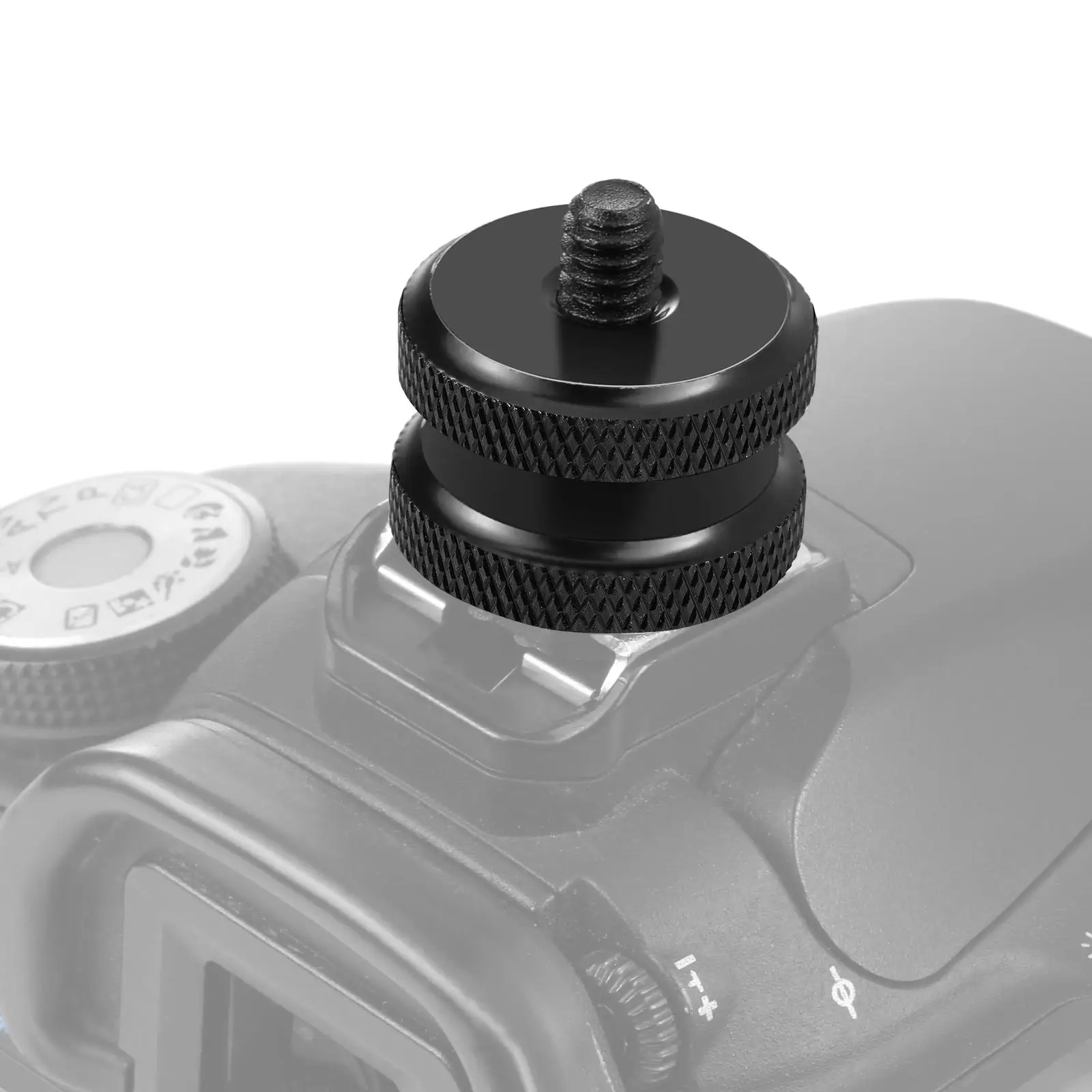 PULUZ Reinforced Hot Shoe 1/4 inch Screw Adapter with Double Nut for DSLR Cameras / GoPro and Other Action Cameras