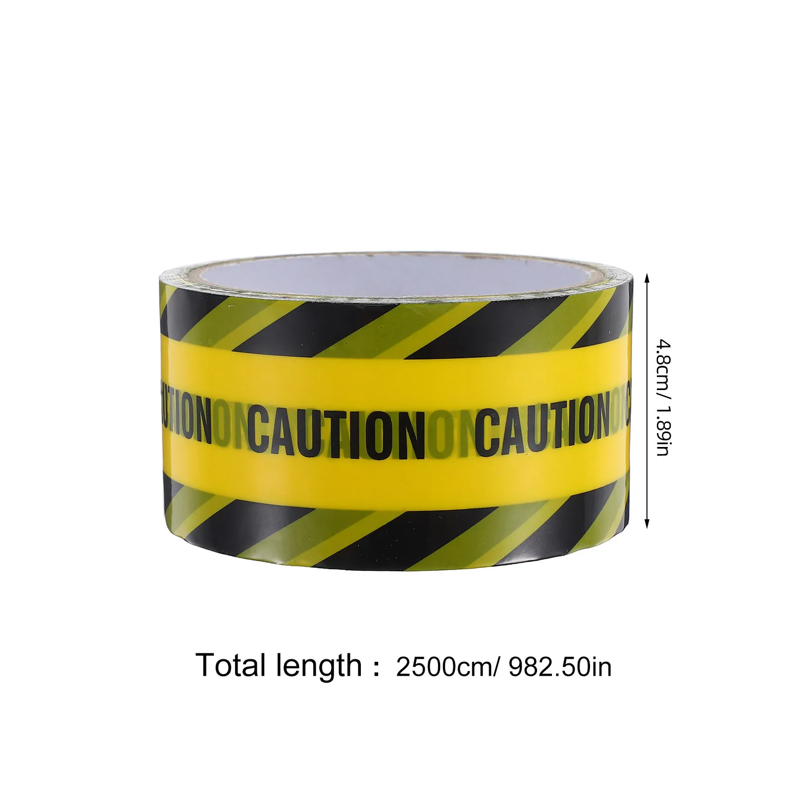 1 لفة شريط أمان عالي الوضوح باللون الأصفر مع نص أسود، التصاق قوي لعلامات جدار الأرض ومقاومة الانزلاق #3