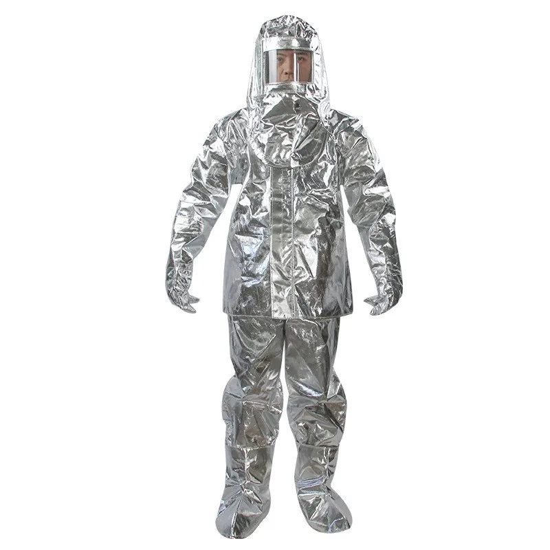 Fire Protection Clothing 1000℃ Heat Resistant Insulation Suit Thermal Radiation Protection Aluminum Foil Insulation Clothing