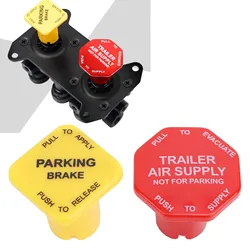 Truck Parking and Air Brake Knobs 298818 Yellow Semi Truck Parking Brake Knobs Red Trailer Air Brake Knob For Peterbilt Truck