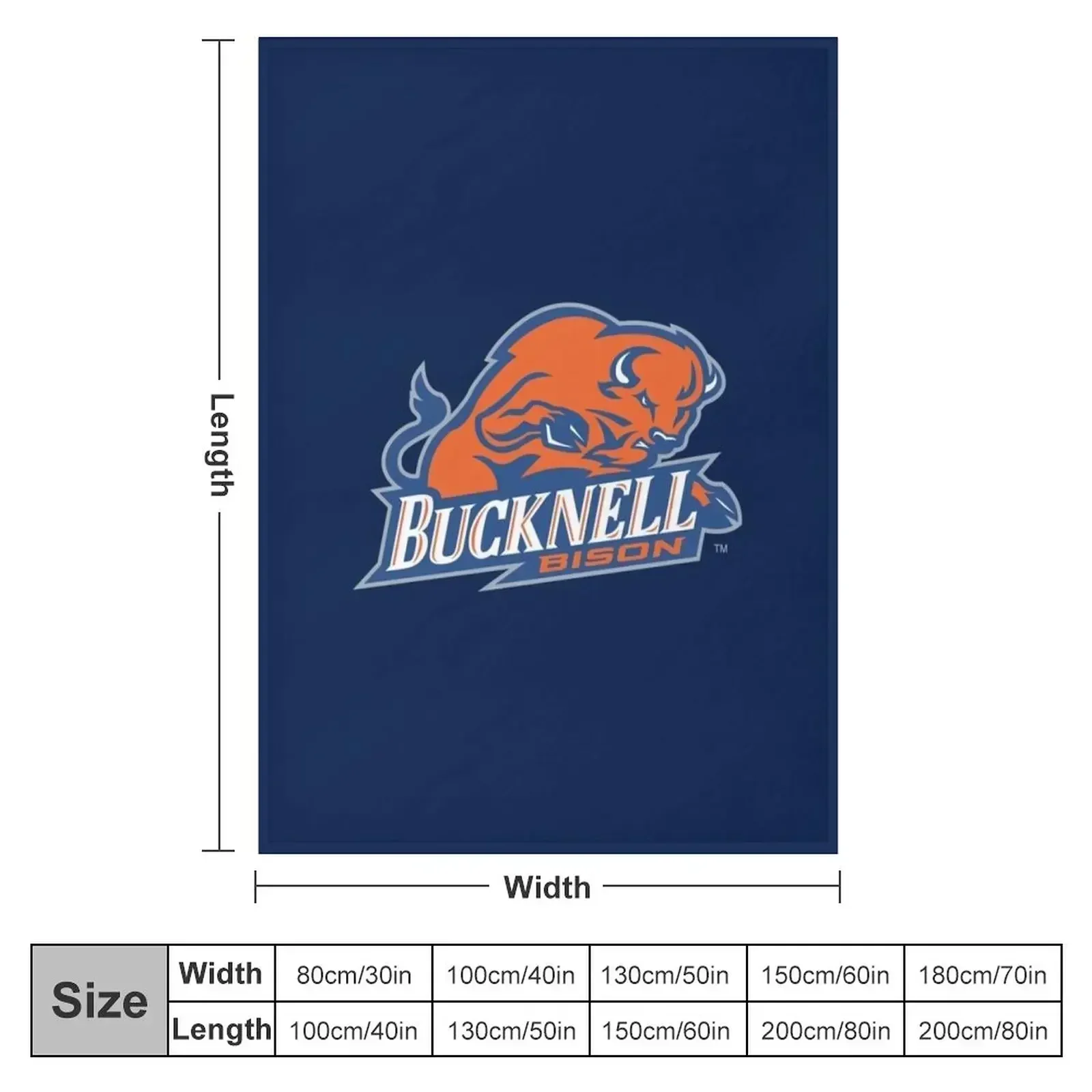 Bucknell BISON LEWISBURG PA Throw Blanket funny gift Designers Blankets