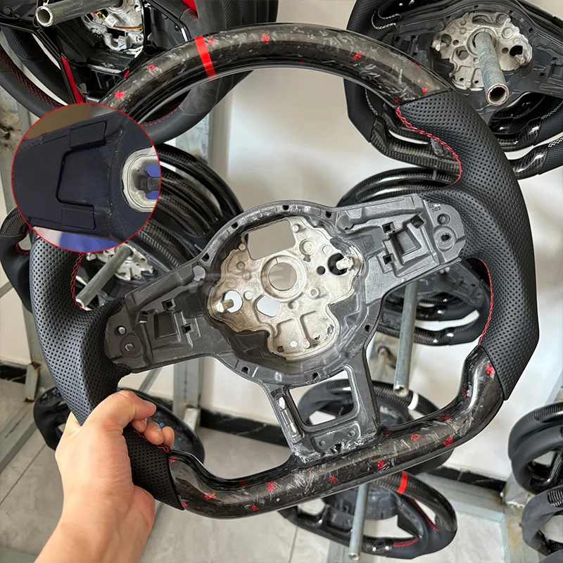 Aangepaste Koolstofvezel Stuurwiel Voor Volkswagen VW Golf 7 MK7 Mk7.5 GTI Scirocco Polo GTS R Lijn 2014-2017