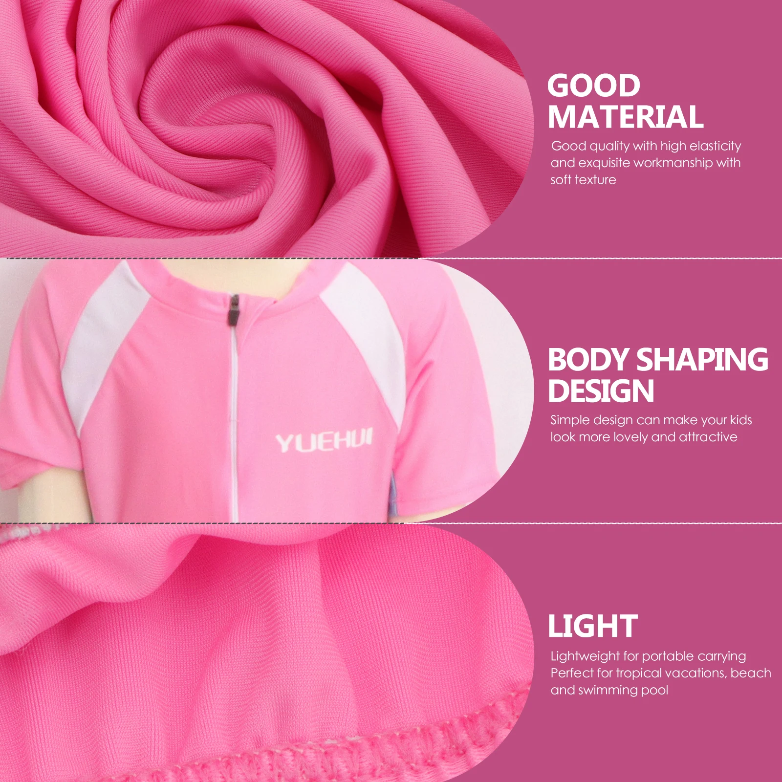 

Swimsuit Cap Set Kid Swimwear Kids Wetsuits Lightweight Elastic Toddler Bathing Suit Beachwear Summer Swimming Costume