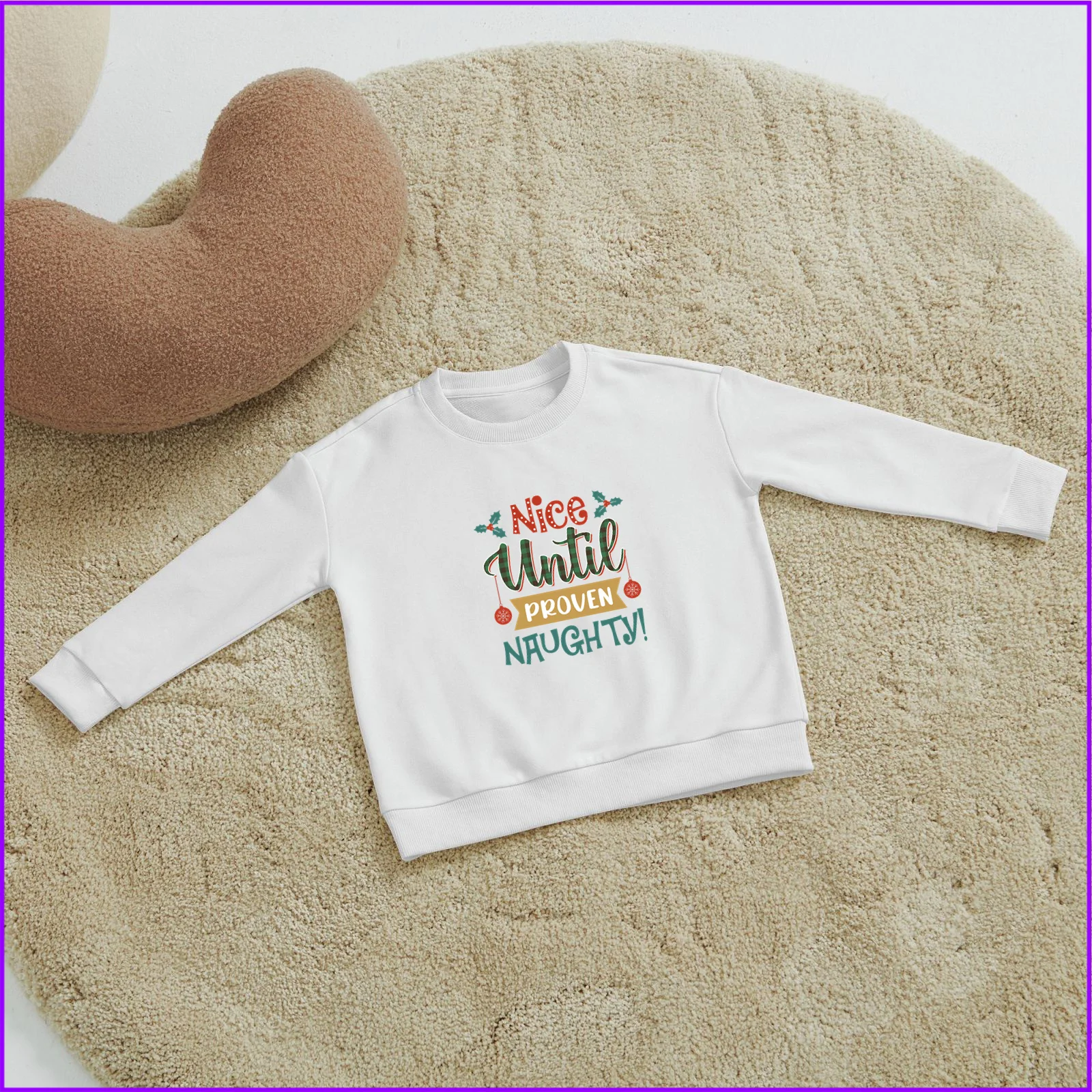 Nice Until Proven Naughty Merry Christma Yhb1510 Kids Boys Girls Hoodies Sweatshirts Teen Clothes Rainbow Friends High Nightmare