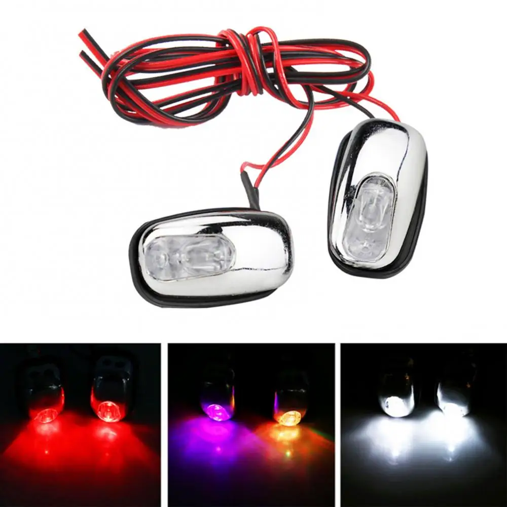 1 Pair Auto LED Light Windshield Windscreen Jet Spray Nozzle Wiper Washer Lamp Автоматические Светодиодные Лампы