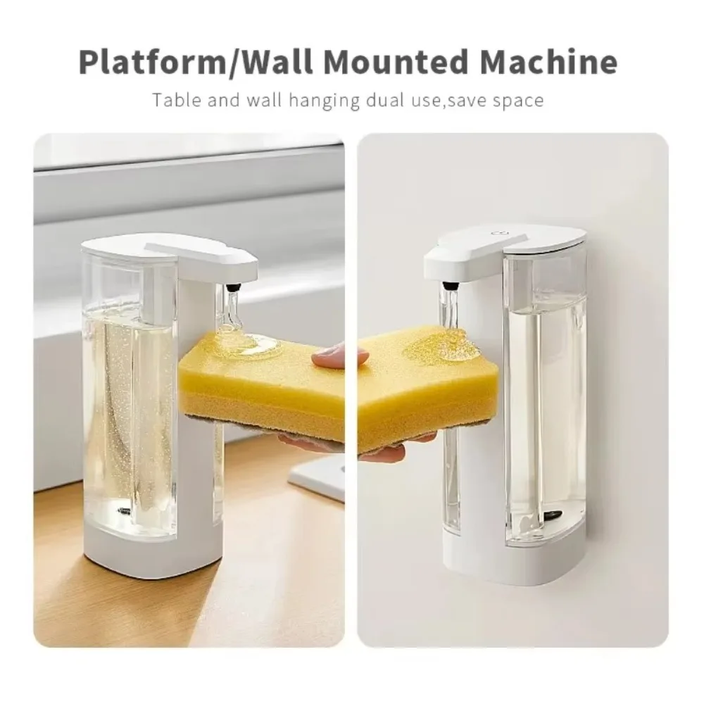 IPX5 Waterproof Soap Machine Sensor Type-c Charging Port 500ml Soap Dispenser Wall-mounted Table-mounted Hand Washing Machine
