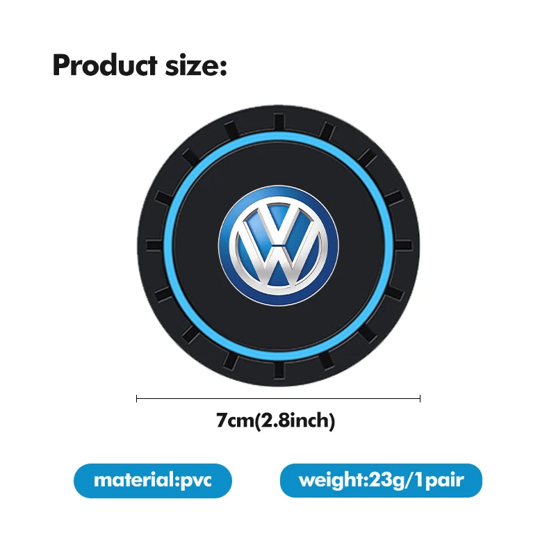 Cup Holders For Volkswagen VW 2pcs Car Cup Holder Anti Slip Insert Coasters Pads Accessories Polo Jetta Sagitar Magotan Passat B view 6