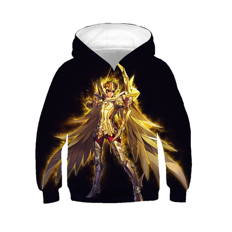 سترات بغطاء رأس للرجال والنساء بطباعة ثلاثية الأبعاد من Saint Seiya ، هودي كبير الحجم ، بلوفرات بغطاء رأس ، معاطف رياضية ، ملابس أطفال ، بلوفرات ، موضة #3