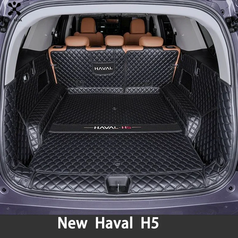 

For Great Wall New Haval H5 2024 Fit Trunk Mat Car Interior Durable Carpet for Back Storage Trunk Cargo Mat Accessories