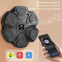 Smart Music Boxing Machine Smart Bluetooth-Compatible Musical Boxing Machine with Boxing Gloves Wall-Mounted Punching Trainer