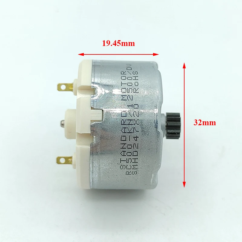 Standard RC500-KN/12500 Mini 500 Motor DC 6V 9V 12V 5800RPM Micro 32mm Diameter Round Spindle Motor 11T Gear for Sweeper Robot