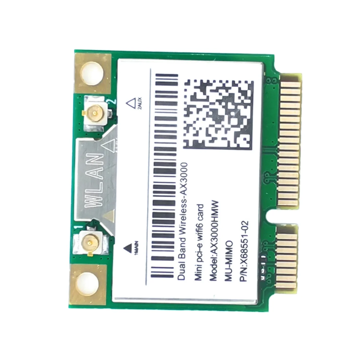 AX200 AX3000HMW 네트워크 카드 미니 PCI-E 와이파이 6 무선 어댑터, 2.4G/5G 블루투스 5.1 와이파이 카드, Win10 용 802.11AX