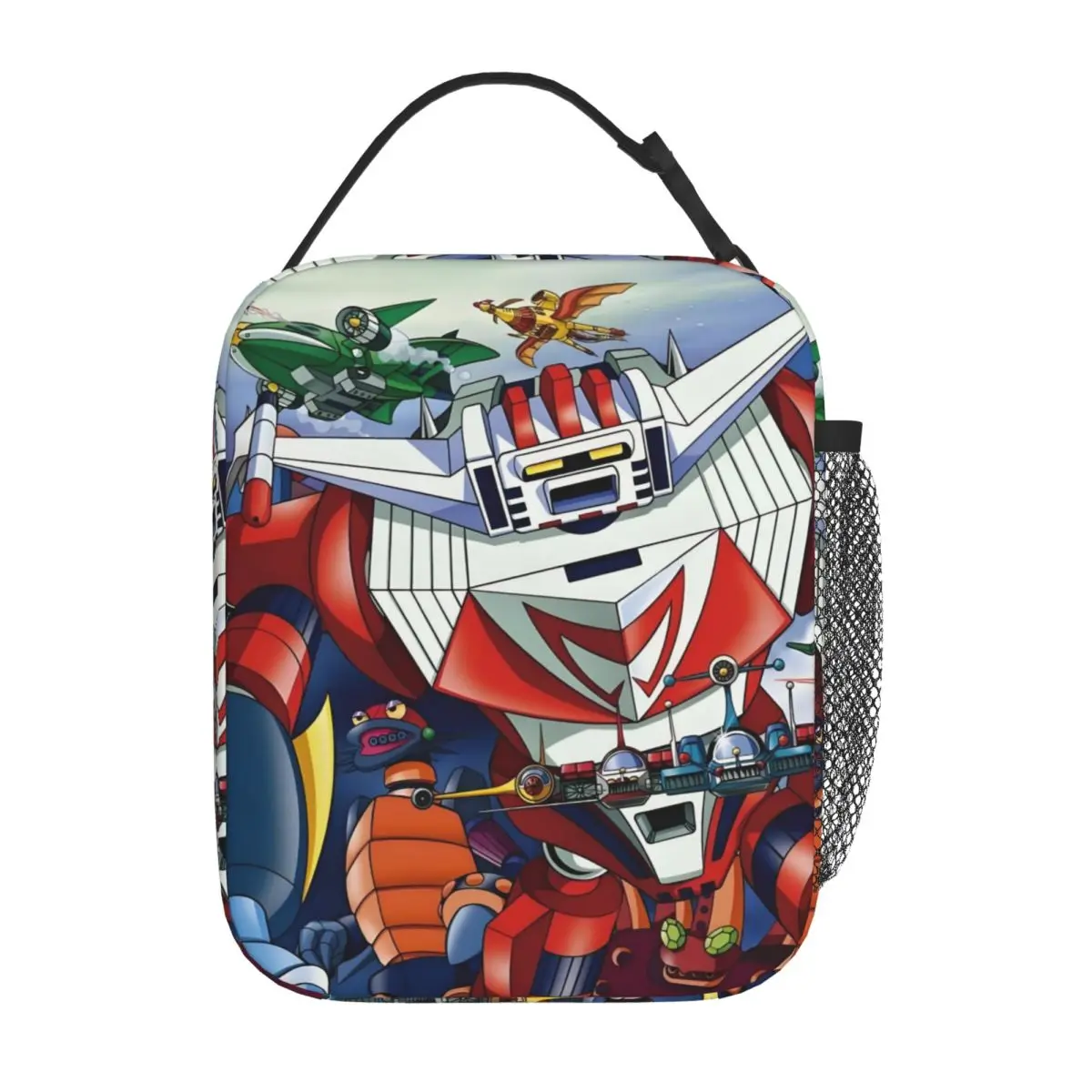 

Custom Barattack Thermal Insulated Lunch Bag Mazinger Z Resuable Lunch Tote for Outdoor Camping Travel Storage Food Box